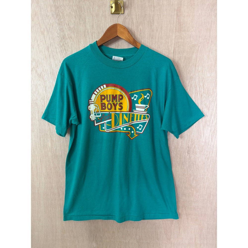 Vintage Pump Boys and Dinettes Musical Theater T-Shirt XL Teal Centre Stage